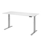 Hammerbacher Schreibtisch Basic 1.800 x 640 x 1.290 x 800 mm (B x H x T) weiß – Produktbild 3
