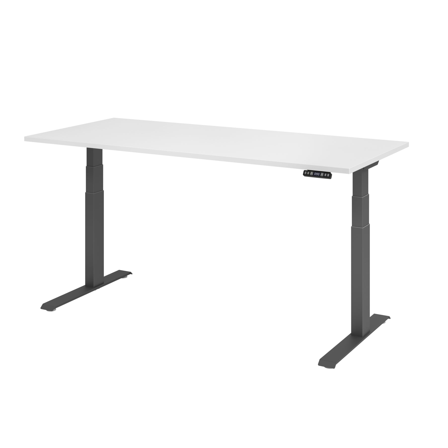 Hammerbacher Schreibtisch Basic 1.800 x 640 x 1.290 x 800 mm (B x H x T) weiß – Produktbild 2