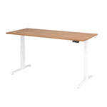Hammerbacher Schreibtisch Basic 1.800 x 640 x 1.290 x 800 mm (B x H x T) nussbaum