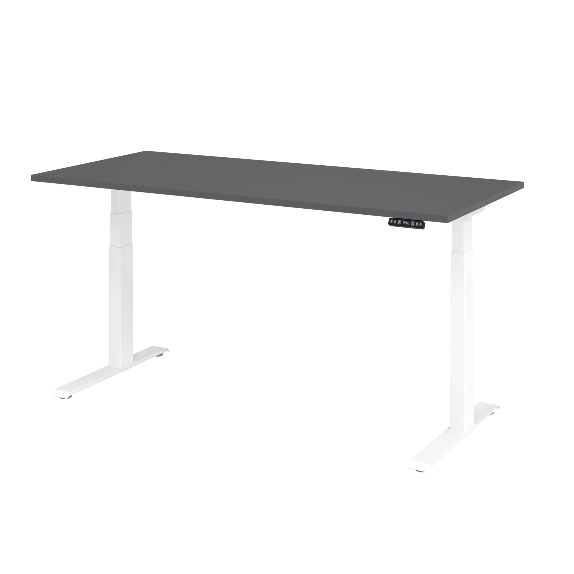 Hammerbacher Schreibtisch Basic 1.800 x 640 x 1.290 x 800 mm (B x H x T) graphit