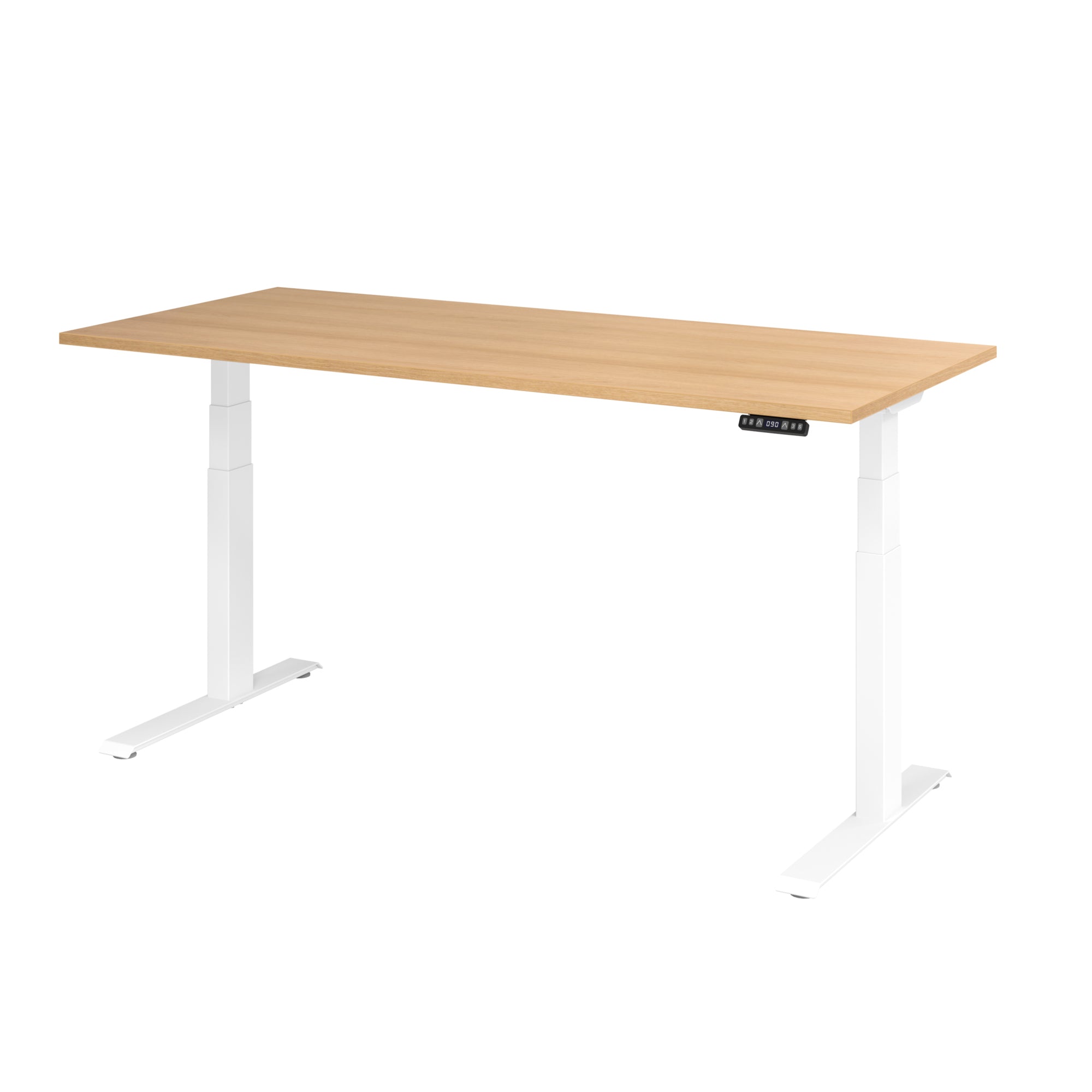 Hammerbacher Schreibtisch Basic 1.800 x 640 x 1.290 x 800 mm (B x H x T) eiche