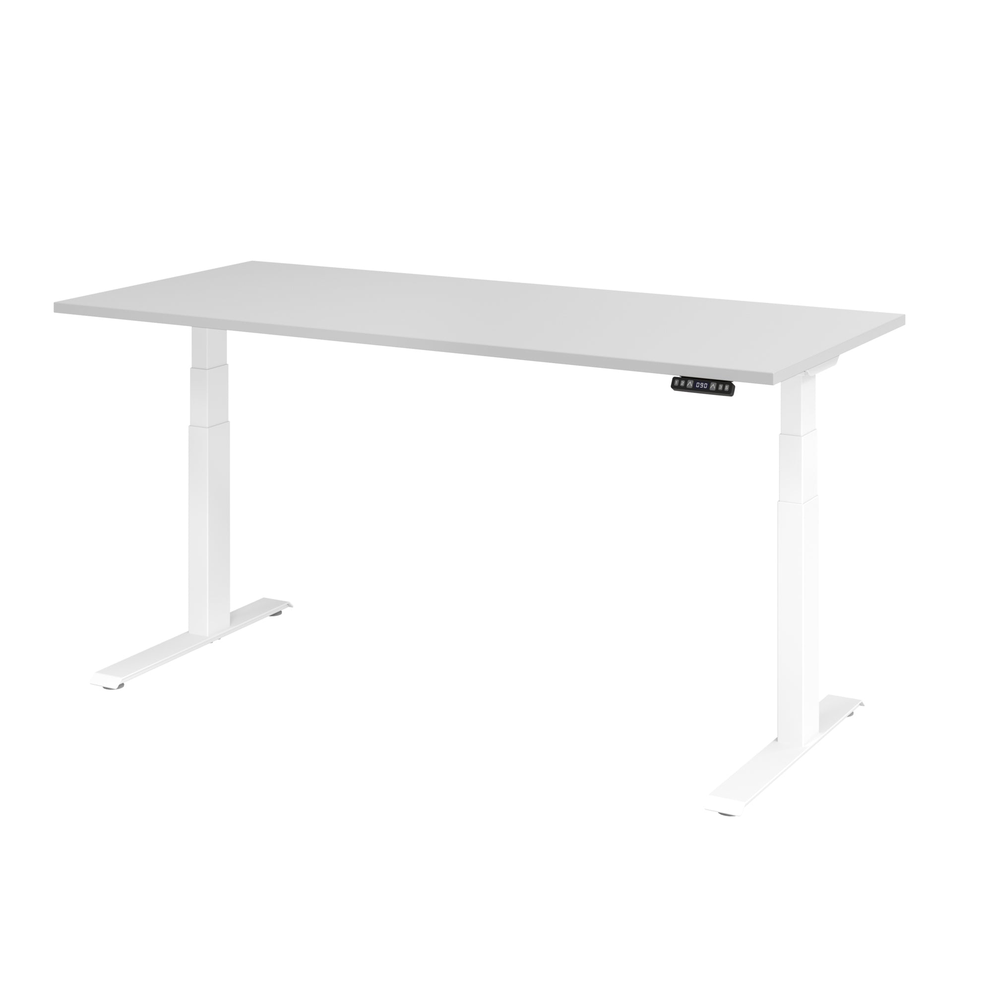 Hammerbacher Schreibtisch Basic 1.800 x 640 x 1.290 x 800 mm (B x H x T) grau