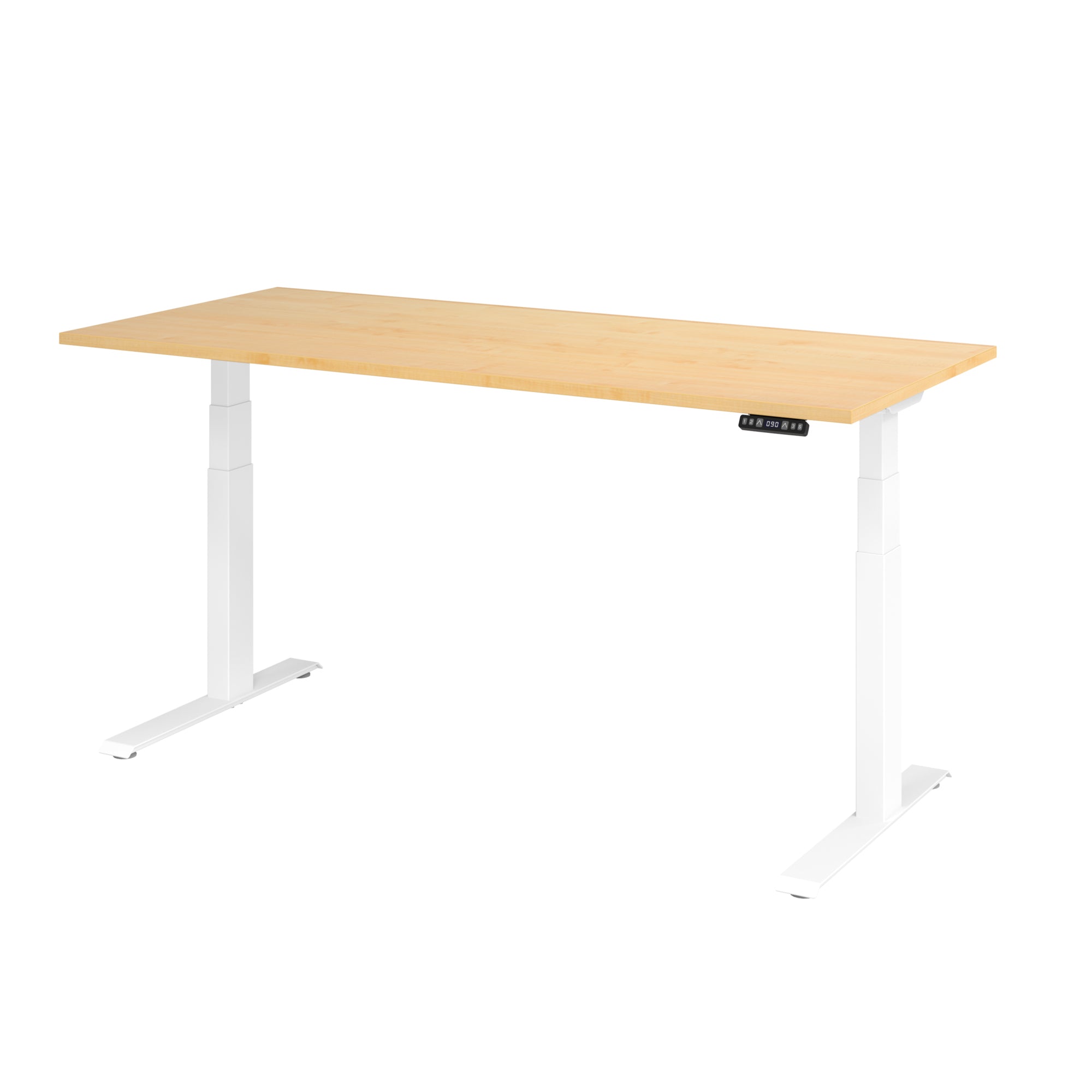 Hammerbacher Schreibtisch Basic 1.800 x 640 x 1.290 x 800 mm (B x H x T) ahorn