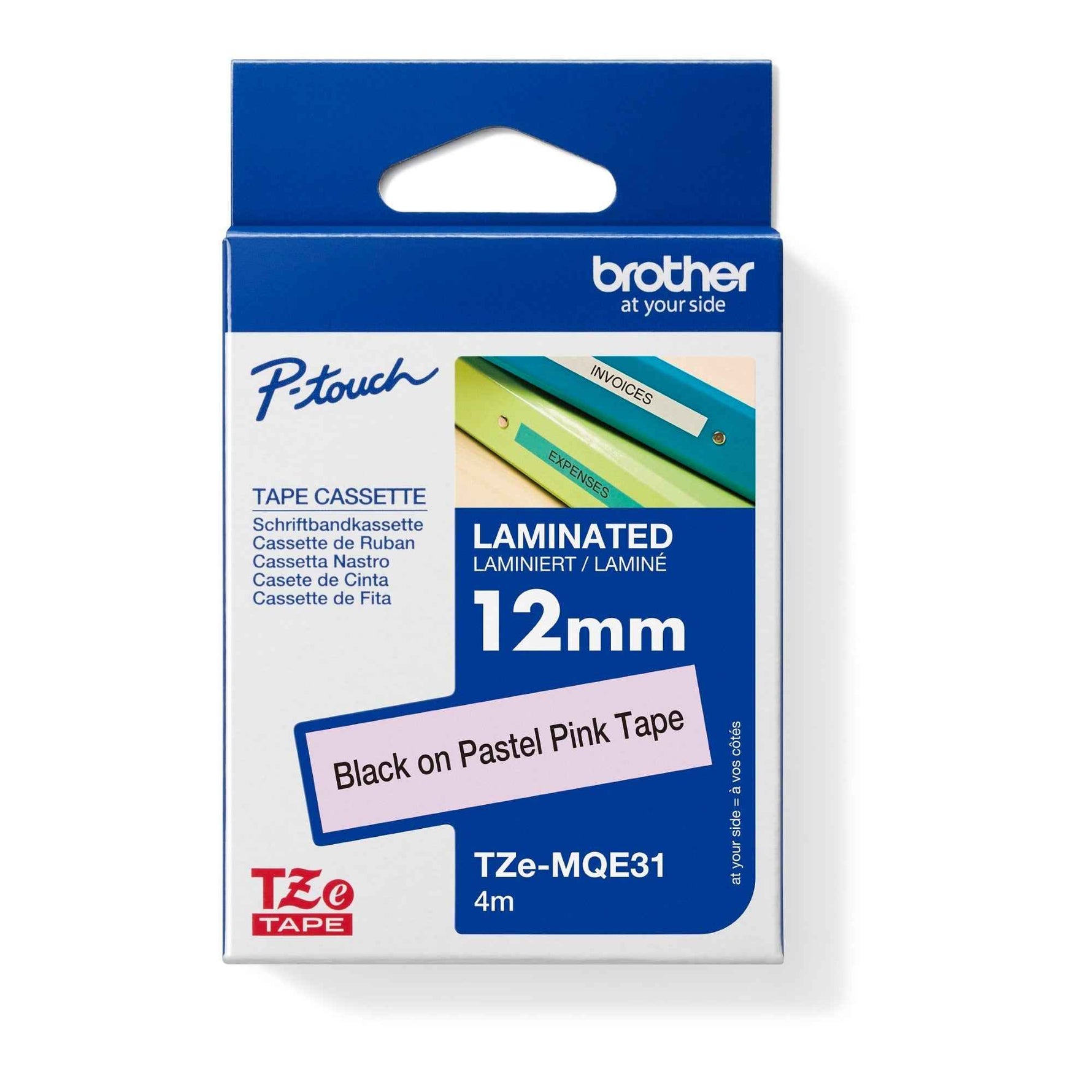 Brother Schriftbandkassette P-touch 12 mm x 4 m (B x L) TZe-MQE31