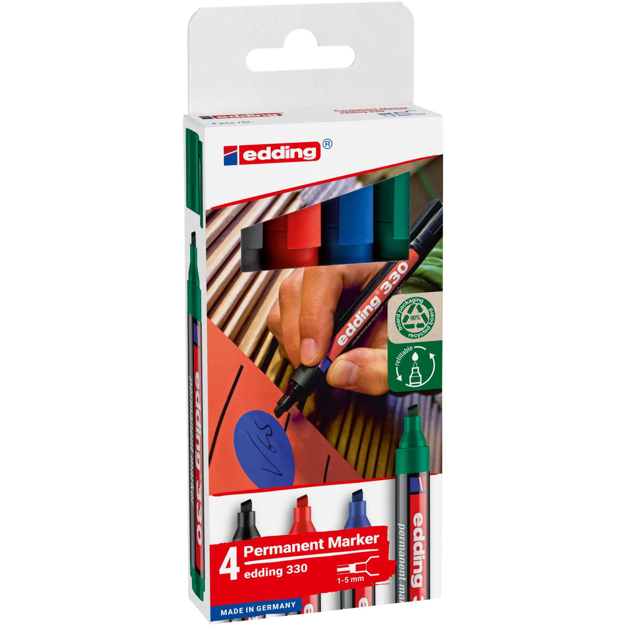 edding Permanentmarker 330 4 St./Pack.