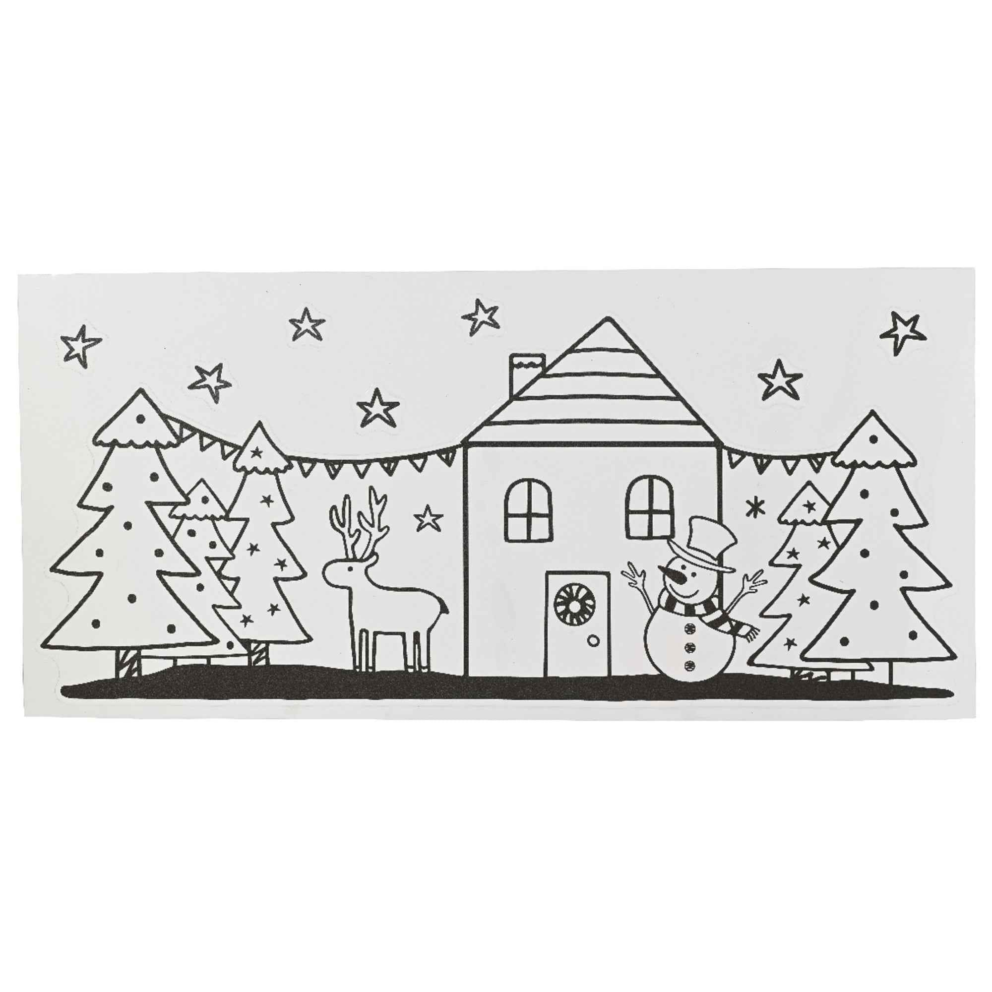 DECORIS Fensterbild Weihnachten