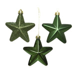 DECORIS Christbaumschmuck Stern Mix 6 St./Pack.