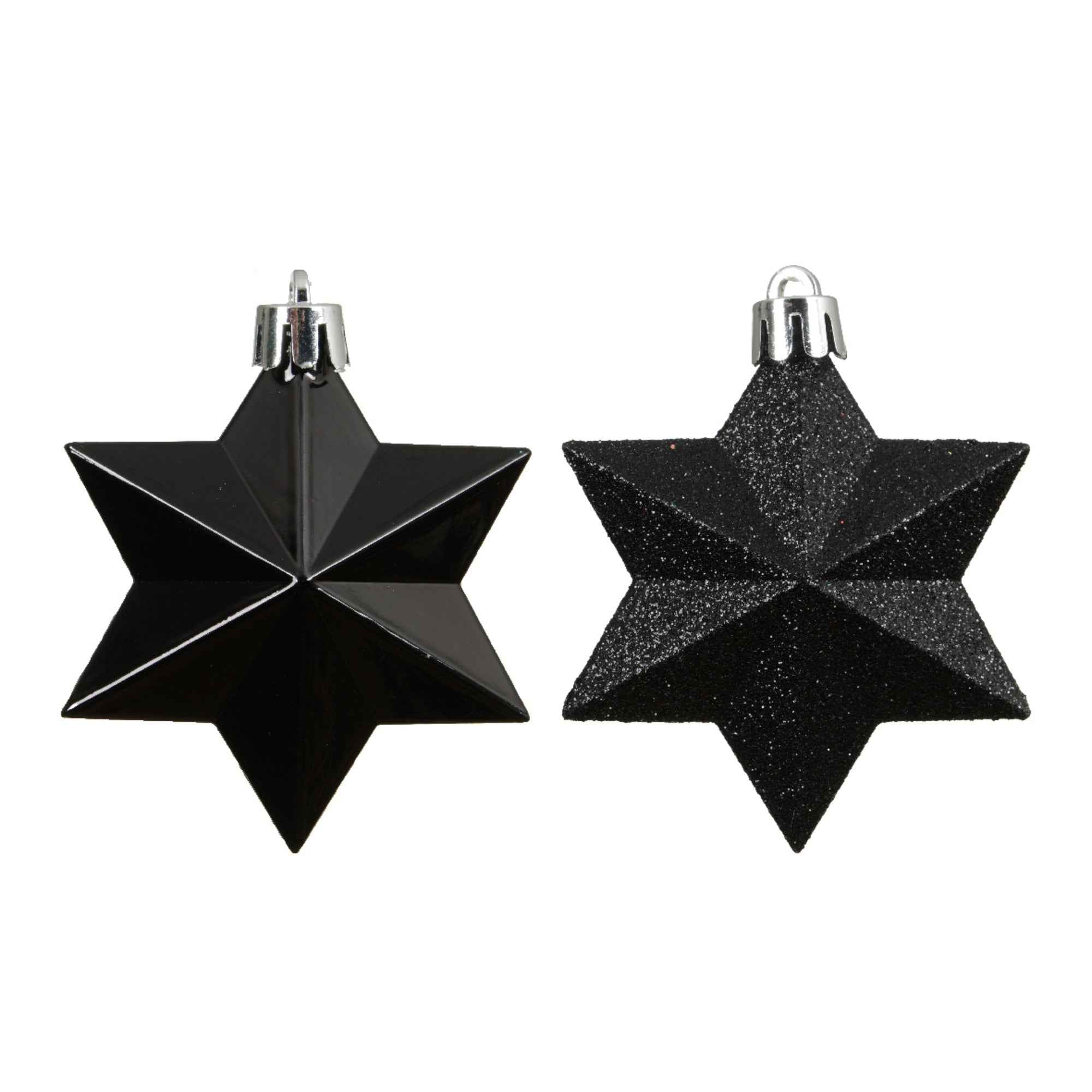 DECORIS Christbaumschmuck Stern Mix 12 St./Pack.