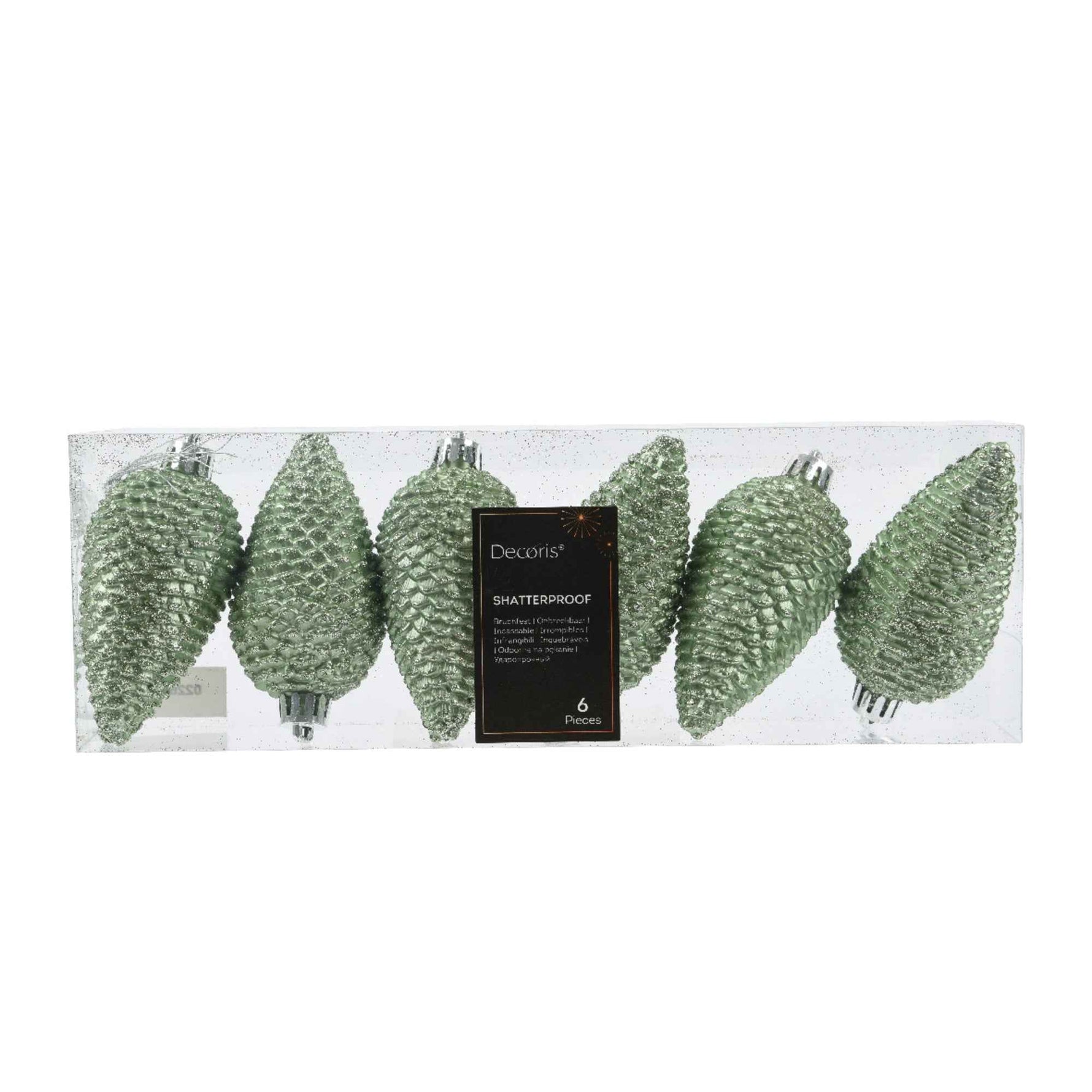 DECORIS Christbaumschmuck Zapfen Mix 4,5 x 8 cm (Ø x H)