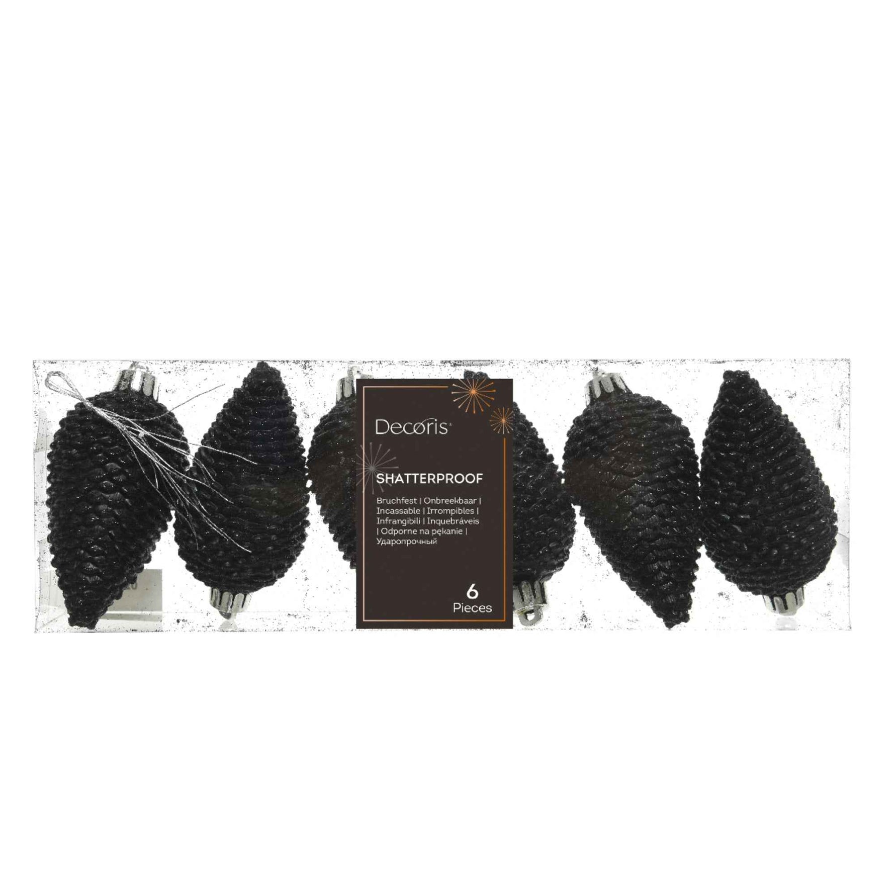 DECORIS Christbaumschmuck Zapfen Mix 4,5 x 8 cm (Ø x H)