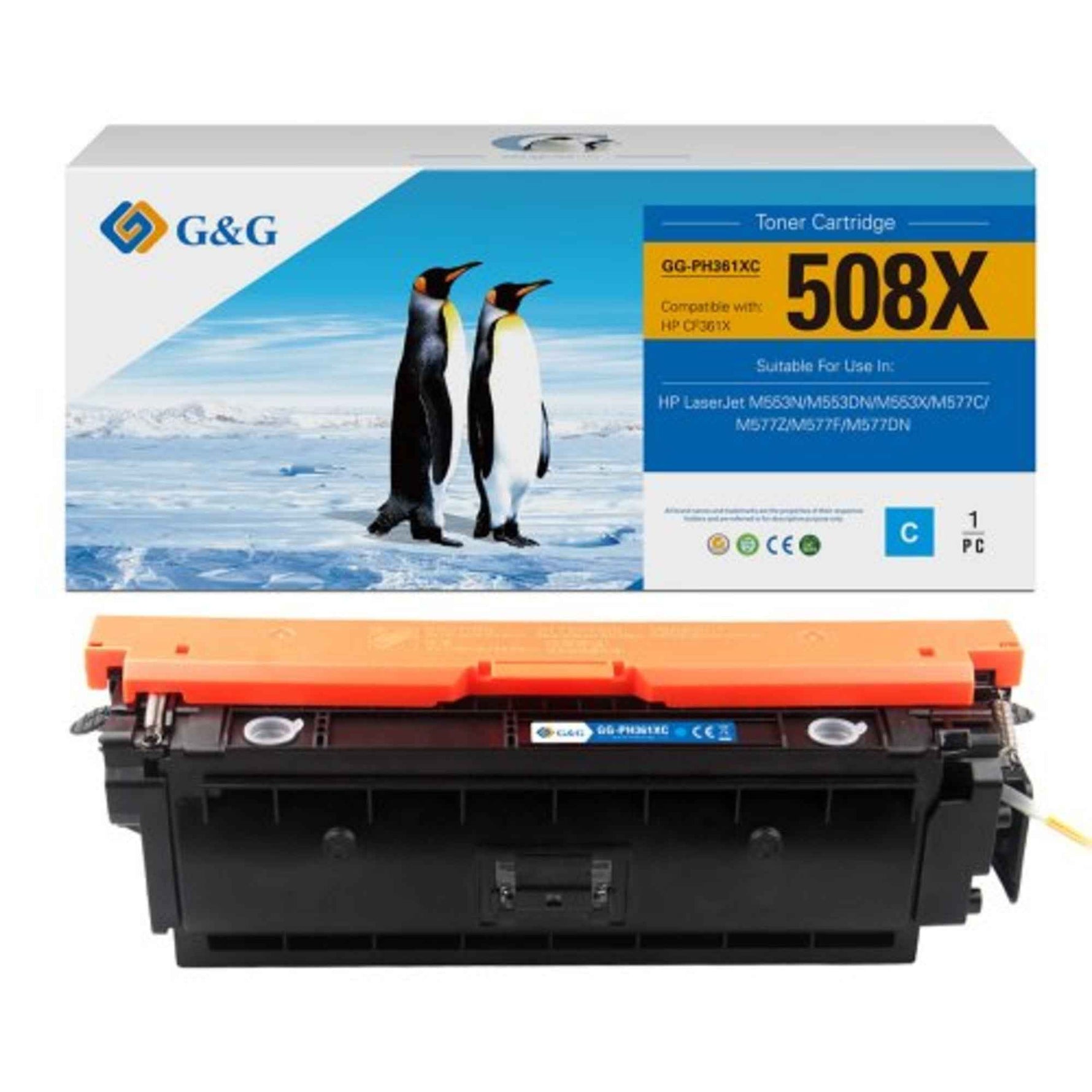 G&G Toner Kompatibel mit HP 508X cyan