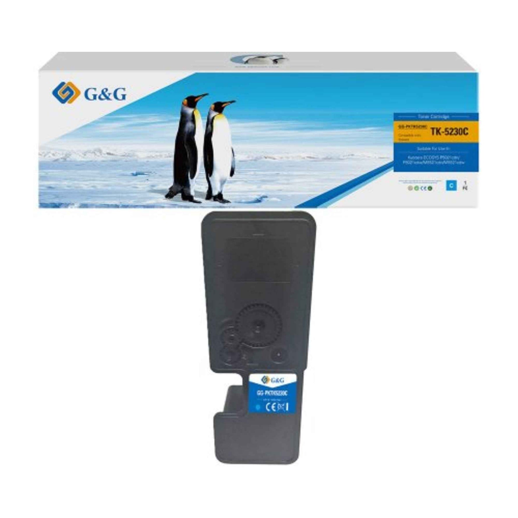 G&G Toner Kompatibel mit KYOCERA-TK5230C cyan