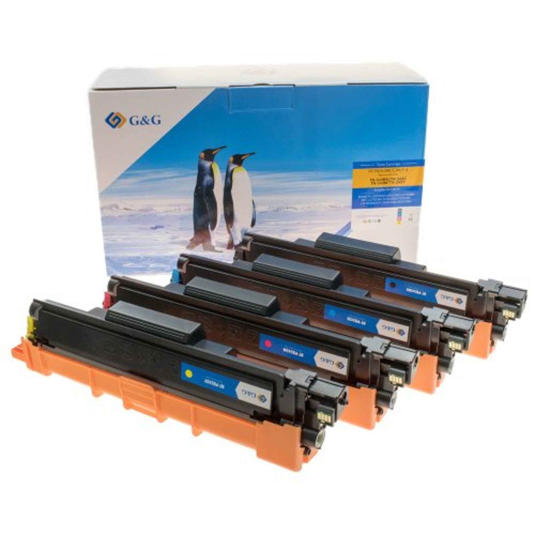 G&G Toner Kompatibel mit Brother TN-243 schwarz, cyan, magenta, gelb