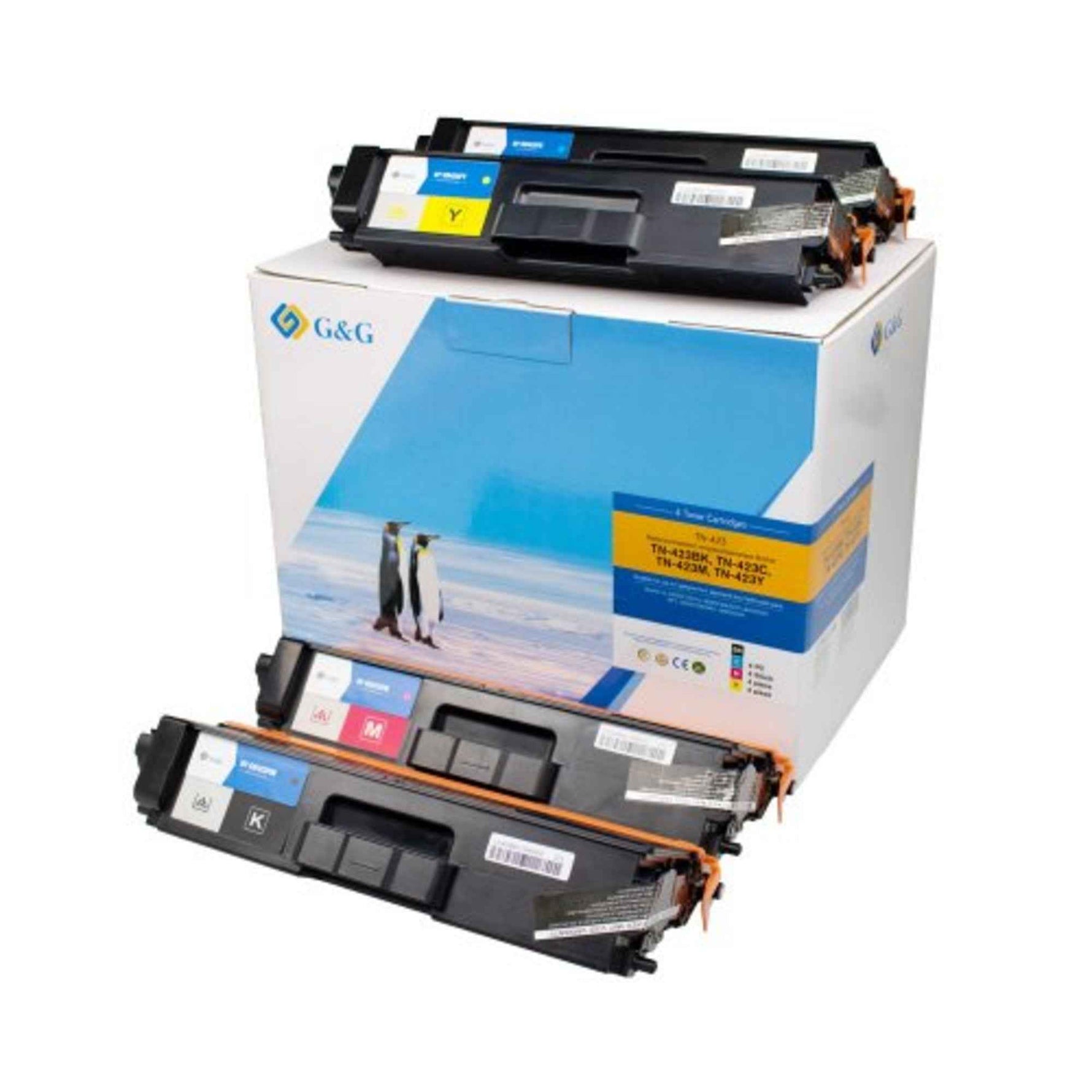 G&G Toner Kompatibel mit Brother TN-423 schwarz, cyan, magenta, gelb