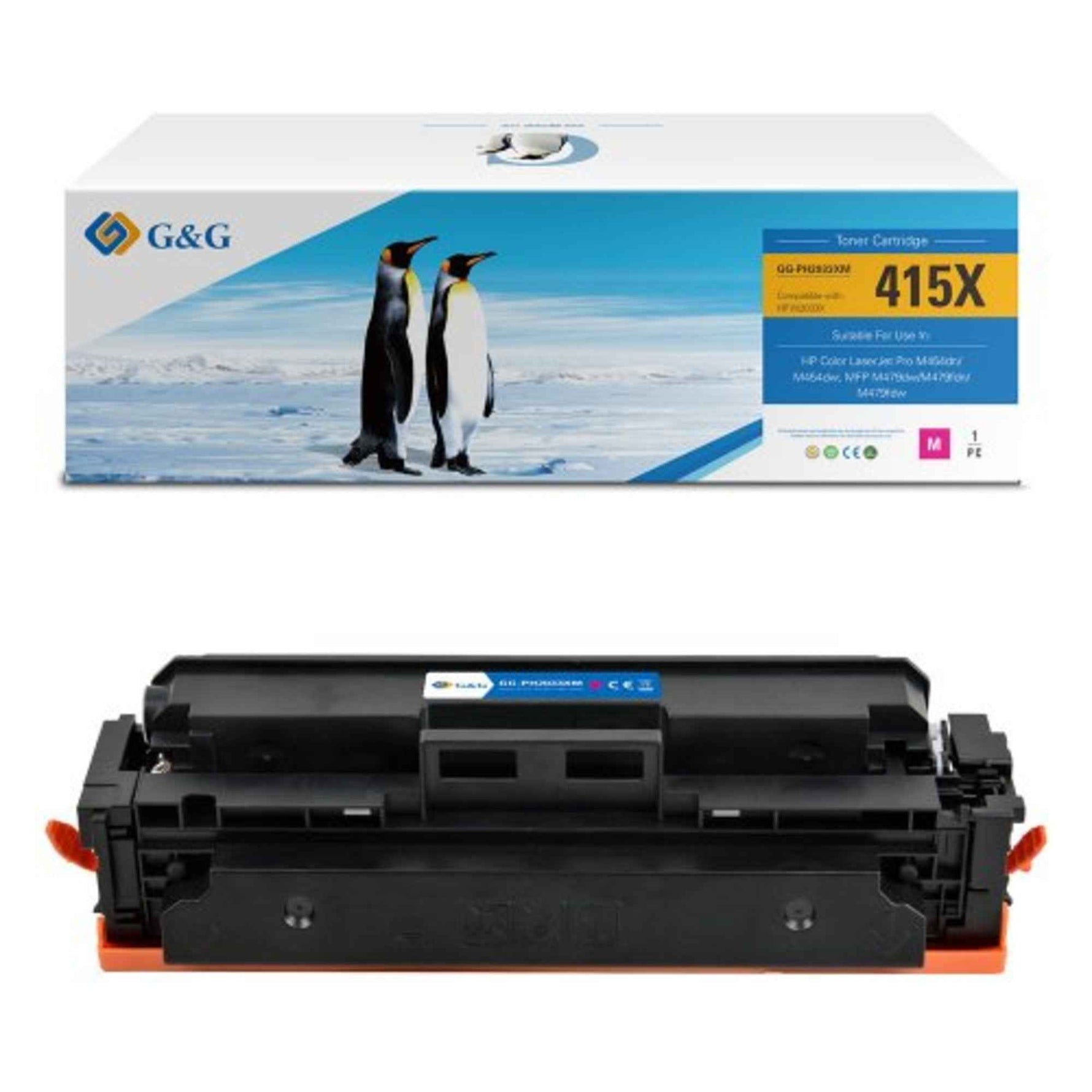 G&G Toner Kompatibel mit HP 415X magenta