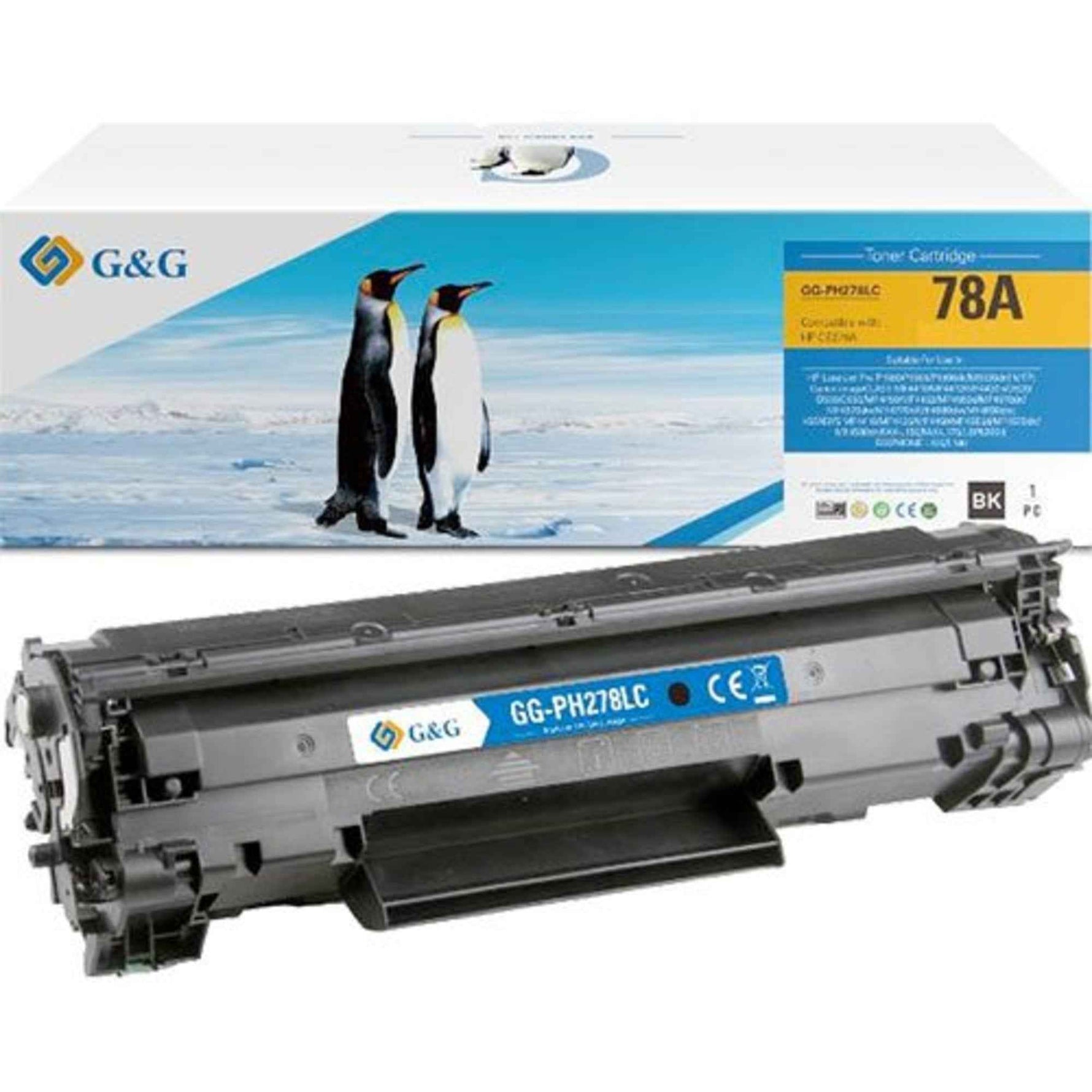 G&G Toner Kompatibel mit HP 78A schwarz