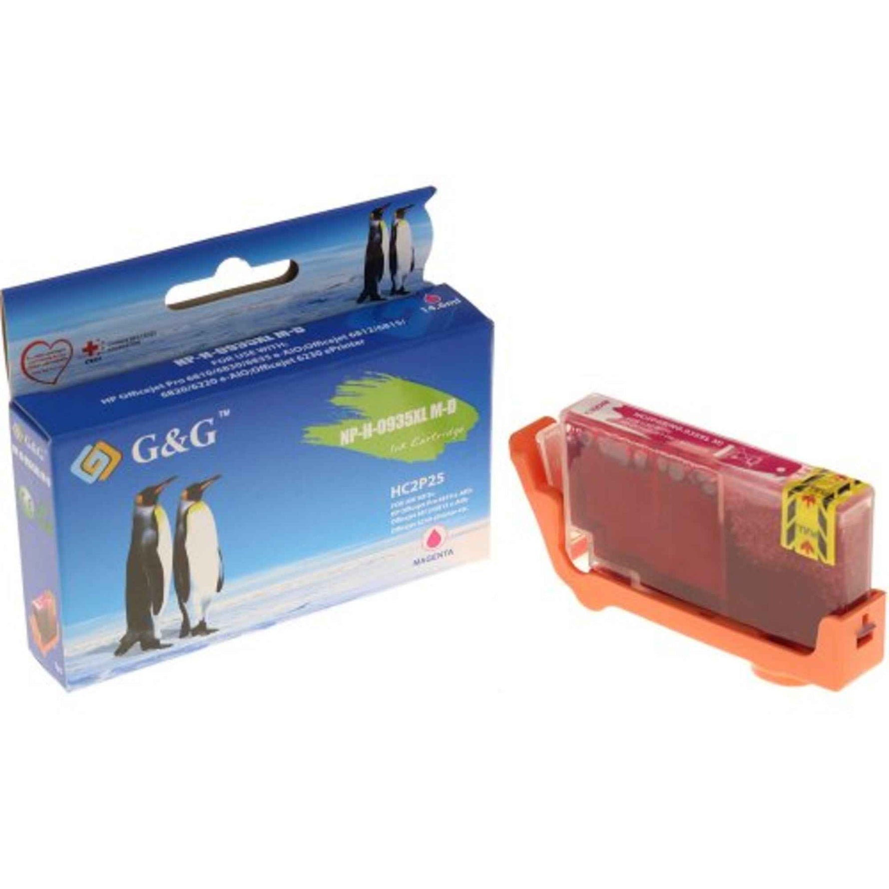 G&G Tintenpatrone Kompatibel mit HP 935XL magenta