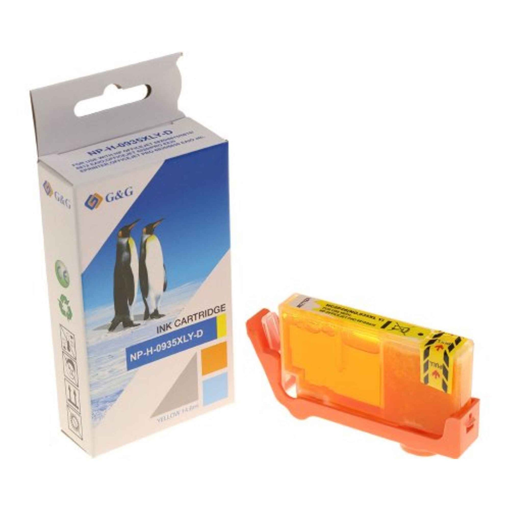 G&G Tintenpatrone Kompatibel mit HP 935XL gelb