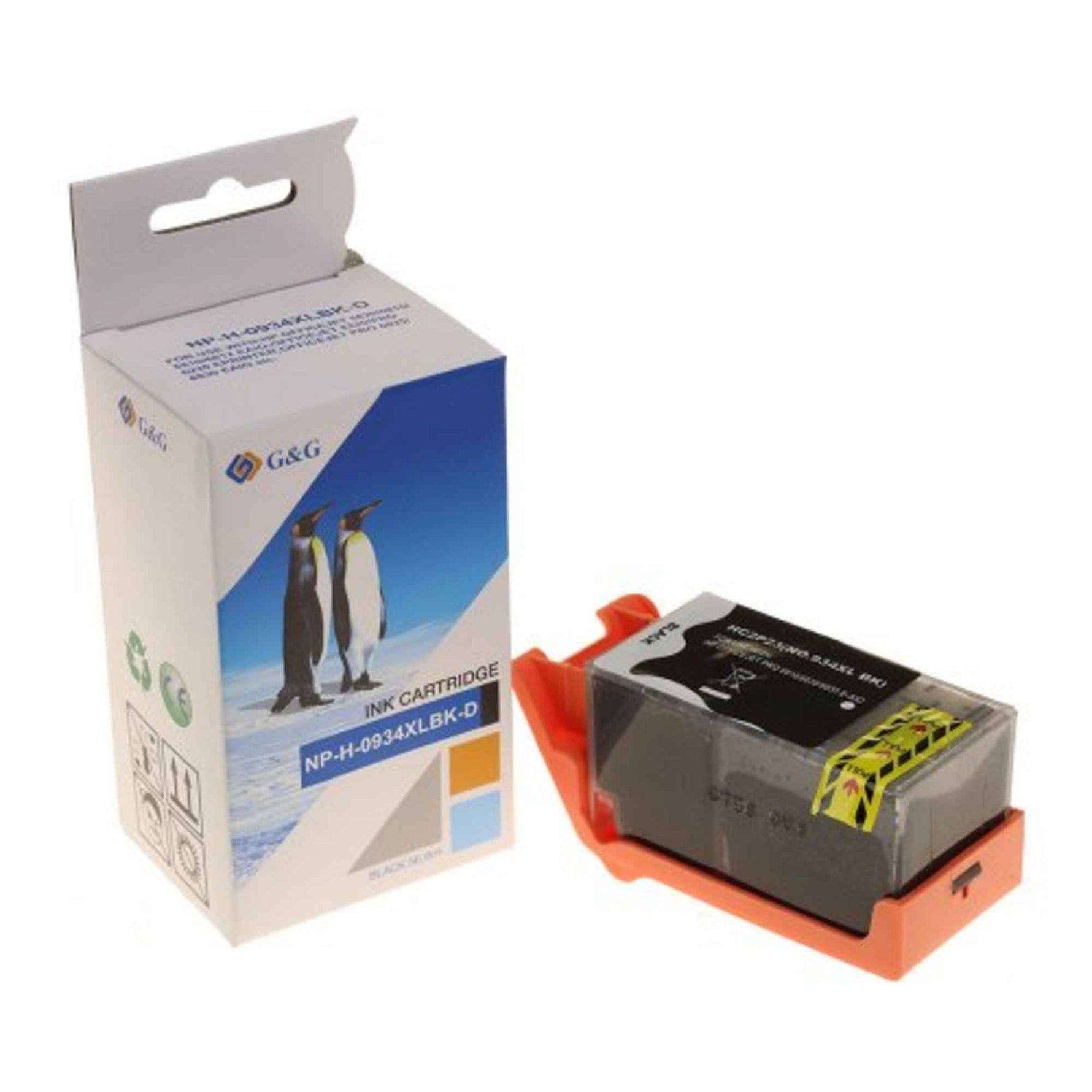 G&G Tintenpatrone Kompatibel mit HP 934XL schwarz