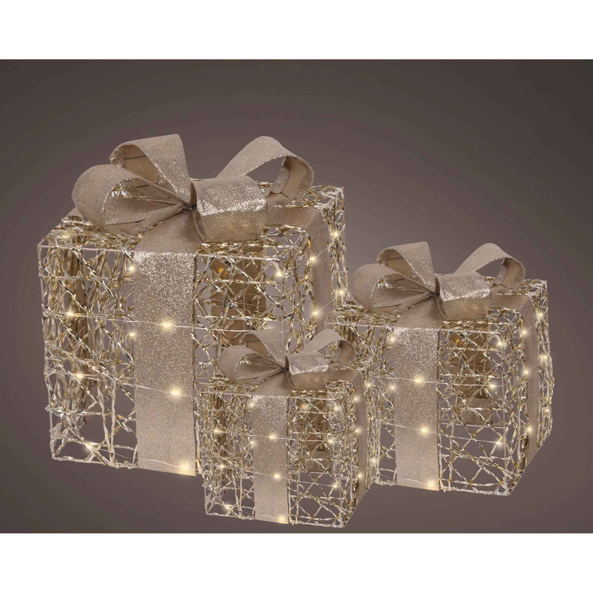 LUMINEO Lichtfigur Geschenkschachtel