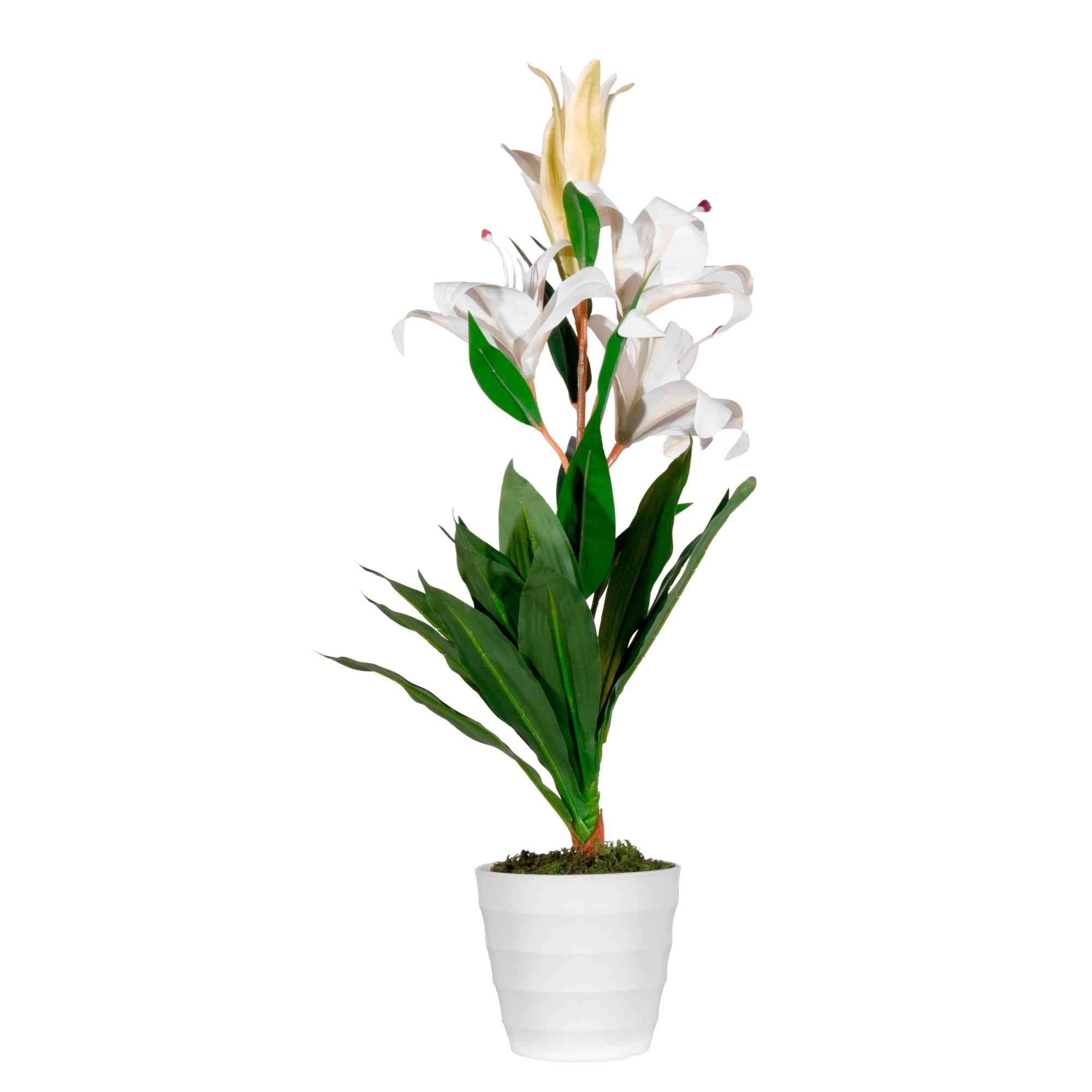 Paperflow Kunstpflanze Lilienblume 65 cm
