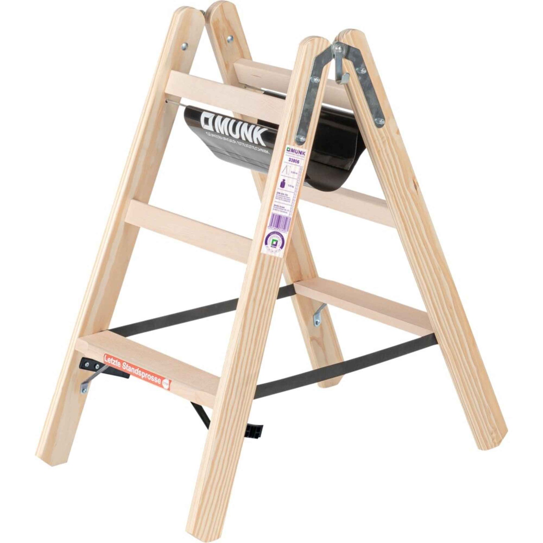MUNK Stehleiter max. Arbeitshöhe 2,25 m
