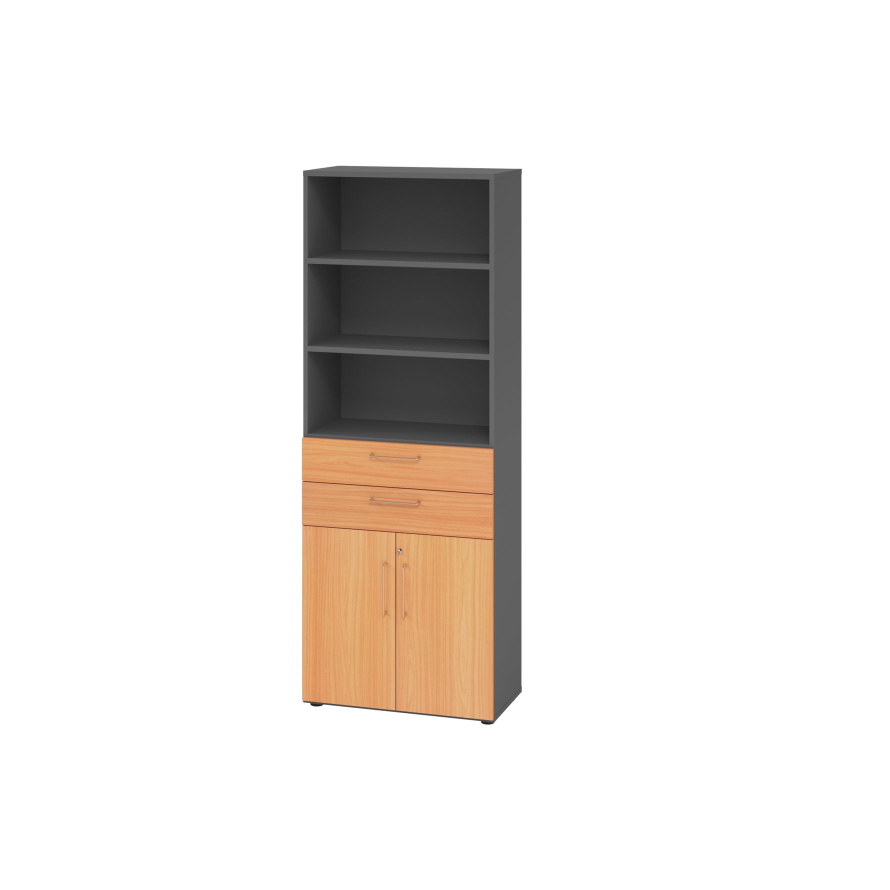 Hammerbacher Regalschrank V9 Advanced graphit – Produktbild 3