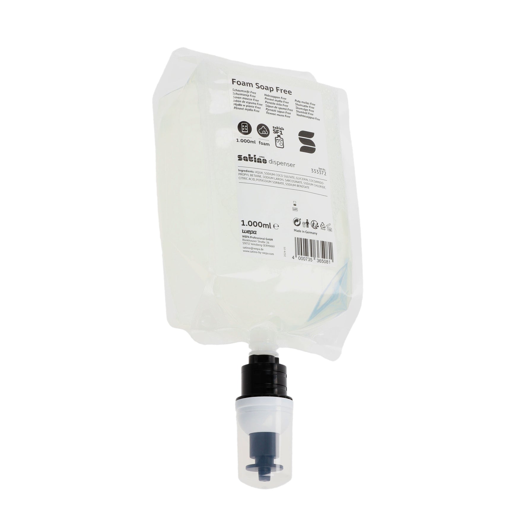 Satino by WEPA Schaumseife Free - Wiepa Bürofachpartner
