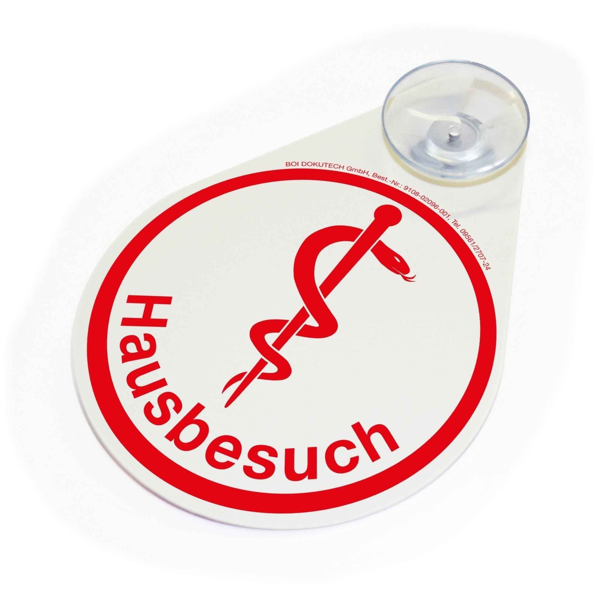 BOI Hinweisschild Äskulapstab