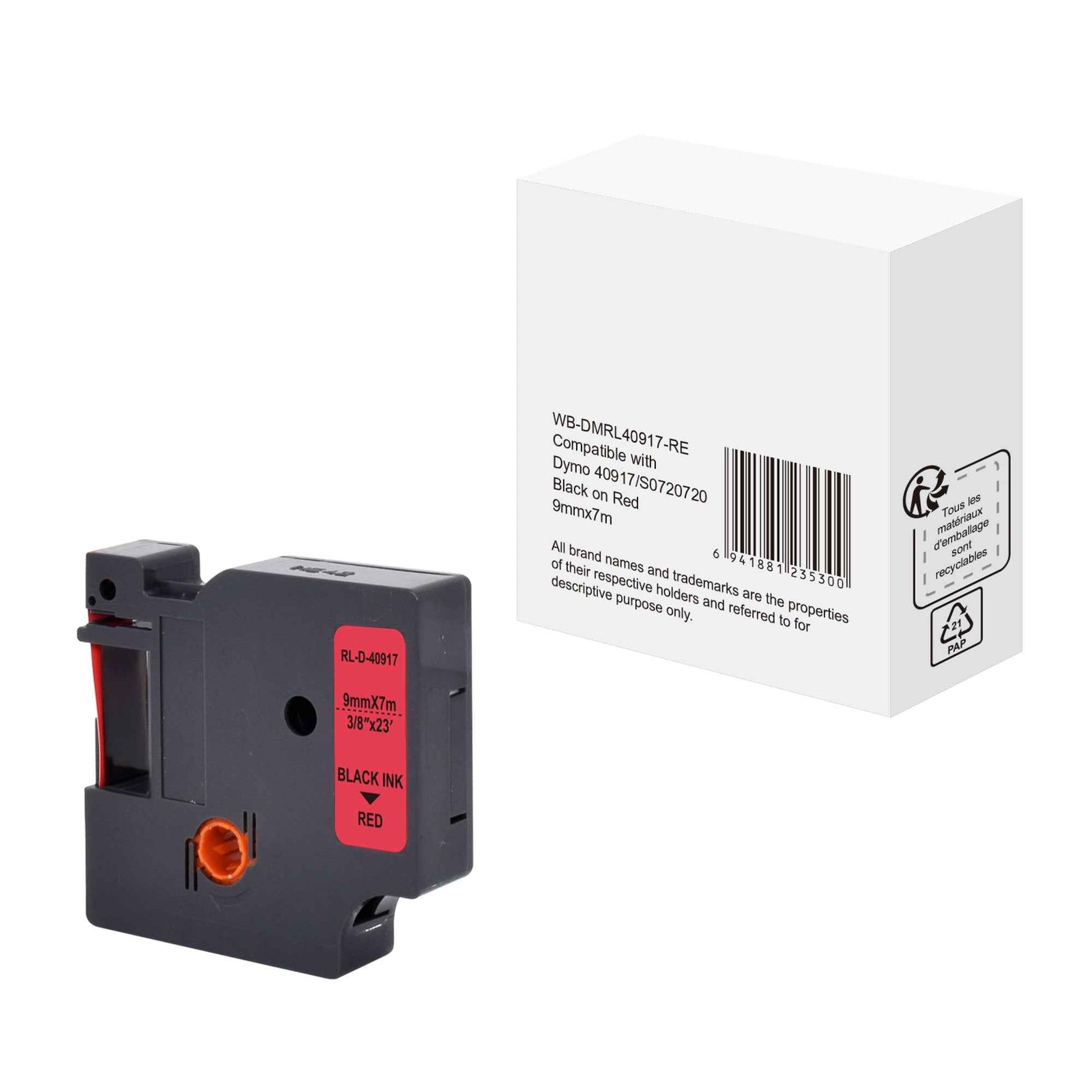 Schriftbandkassette Kompatibel mit DYMO S0720720