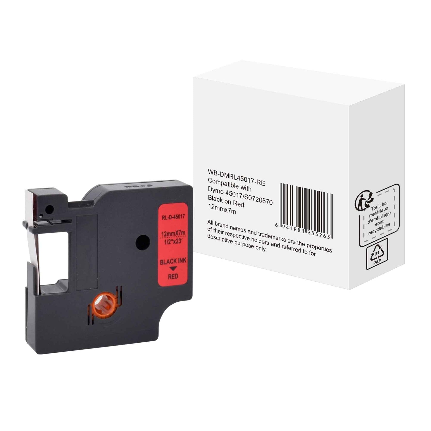 Schriftbandkassette Kompatibel mit DYMO S0720570