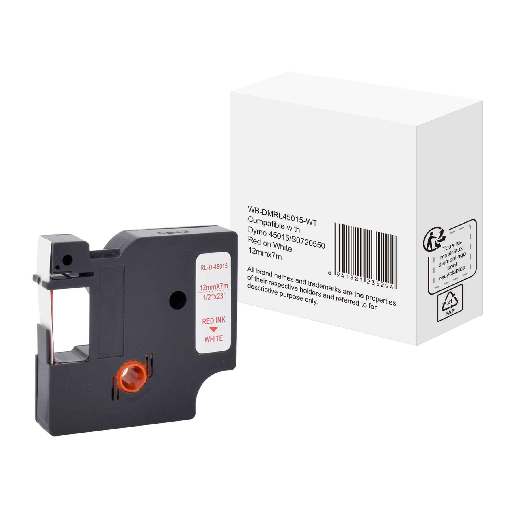 Schriftbandkassette Kompatibel mit DYMO S0720550