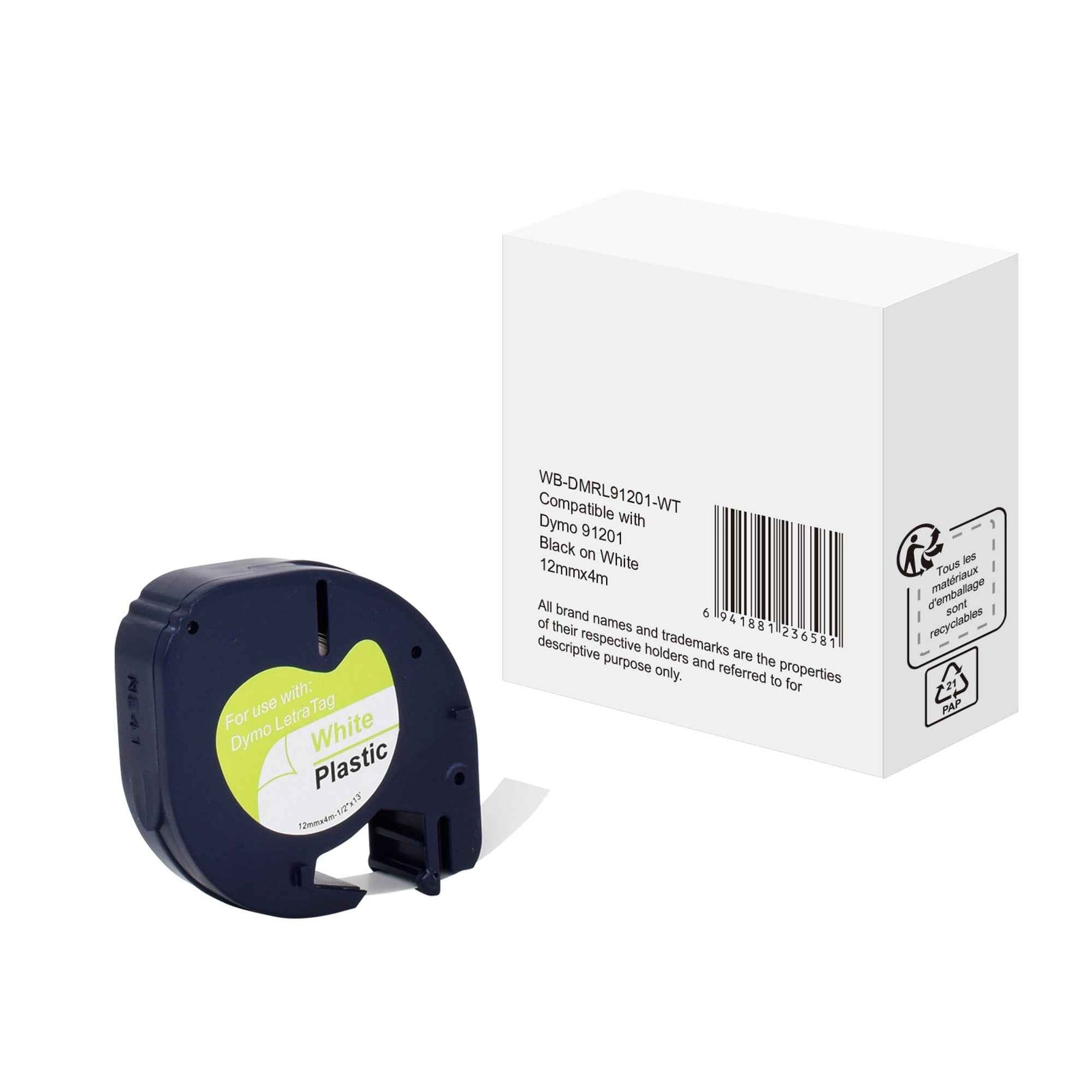 Schriftbandkassette Kompatibel mit DYMO S0721610