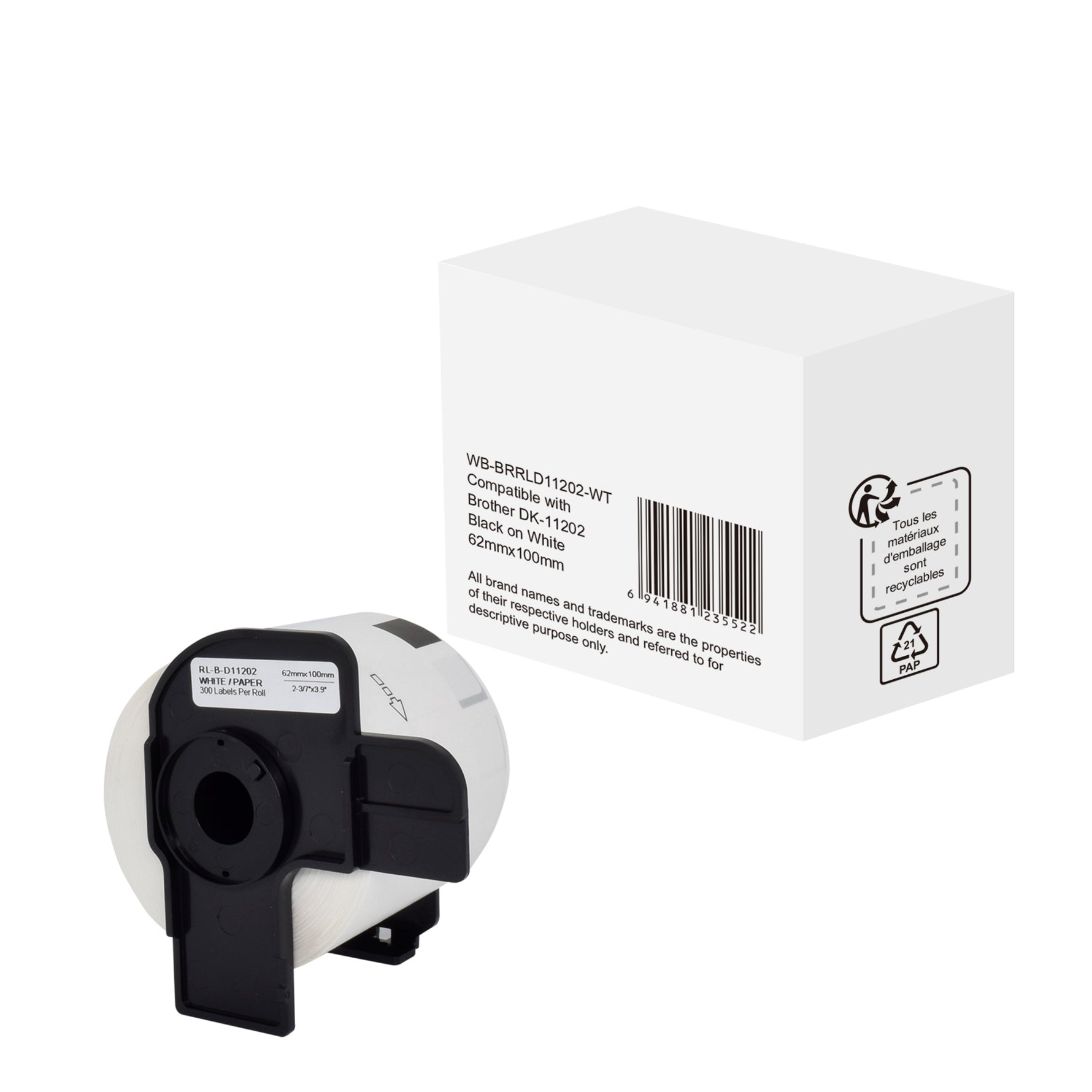 Versandetikett Kompatibel mit Brother DK-11202 - Wiepa Bürofachpartner