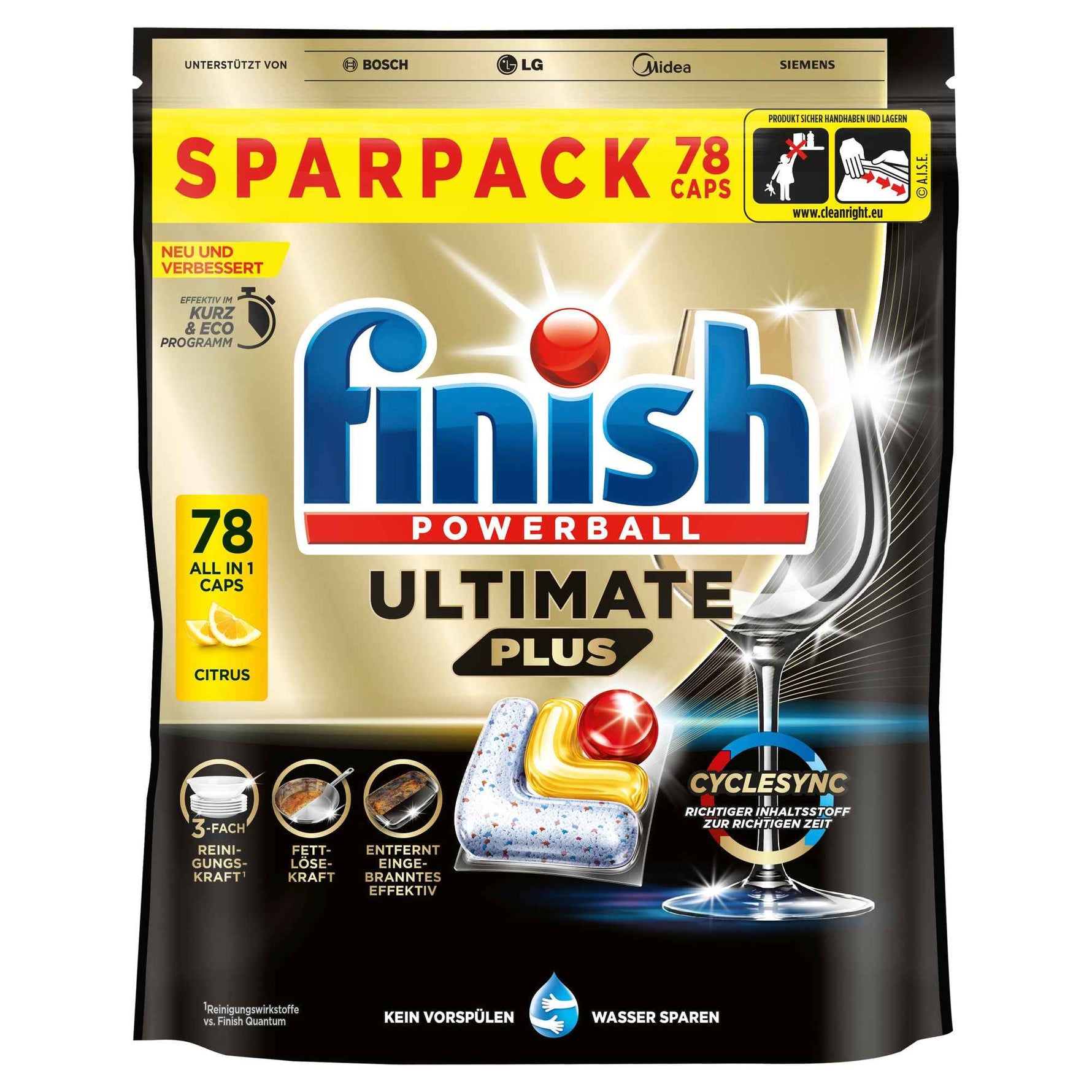 FINISH Spülmaschinentabs Ultimate Plus Citrus