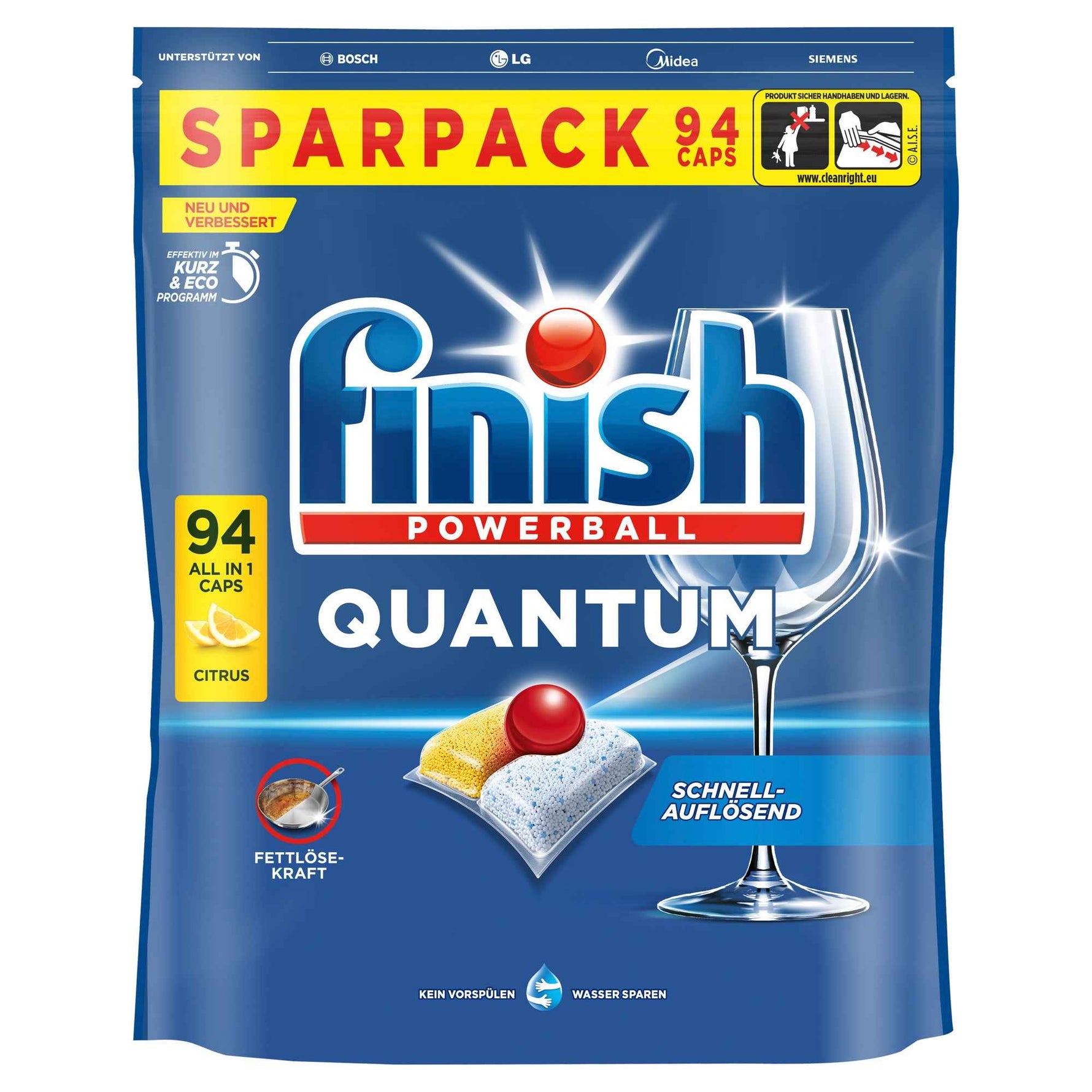 FINISH Spülmaschinentabs Quantum Citrus