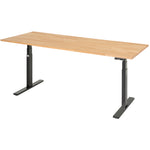 RAU Schreibtisch Adlatus 100 25 cm tiefschwarz – Produktbild 4