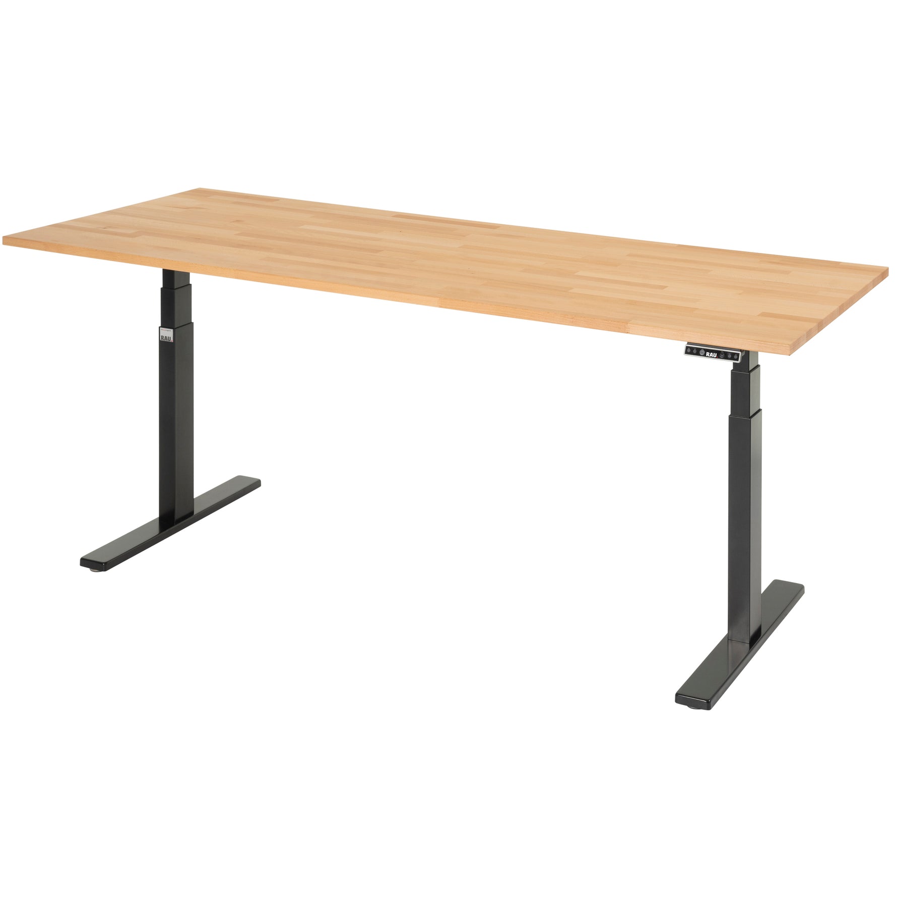 RAU Schreibtisch Adlatus 100 25 cm tiefschwarz – Produktbild 4