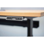 RAU Schreibtisch Adlatus 100 25 cm tiefschwarz