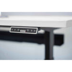 RAU Schreibtisch Adlatus 100 22 cm tiefschwarz