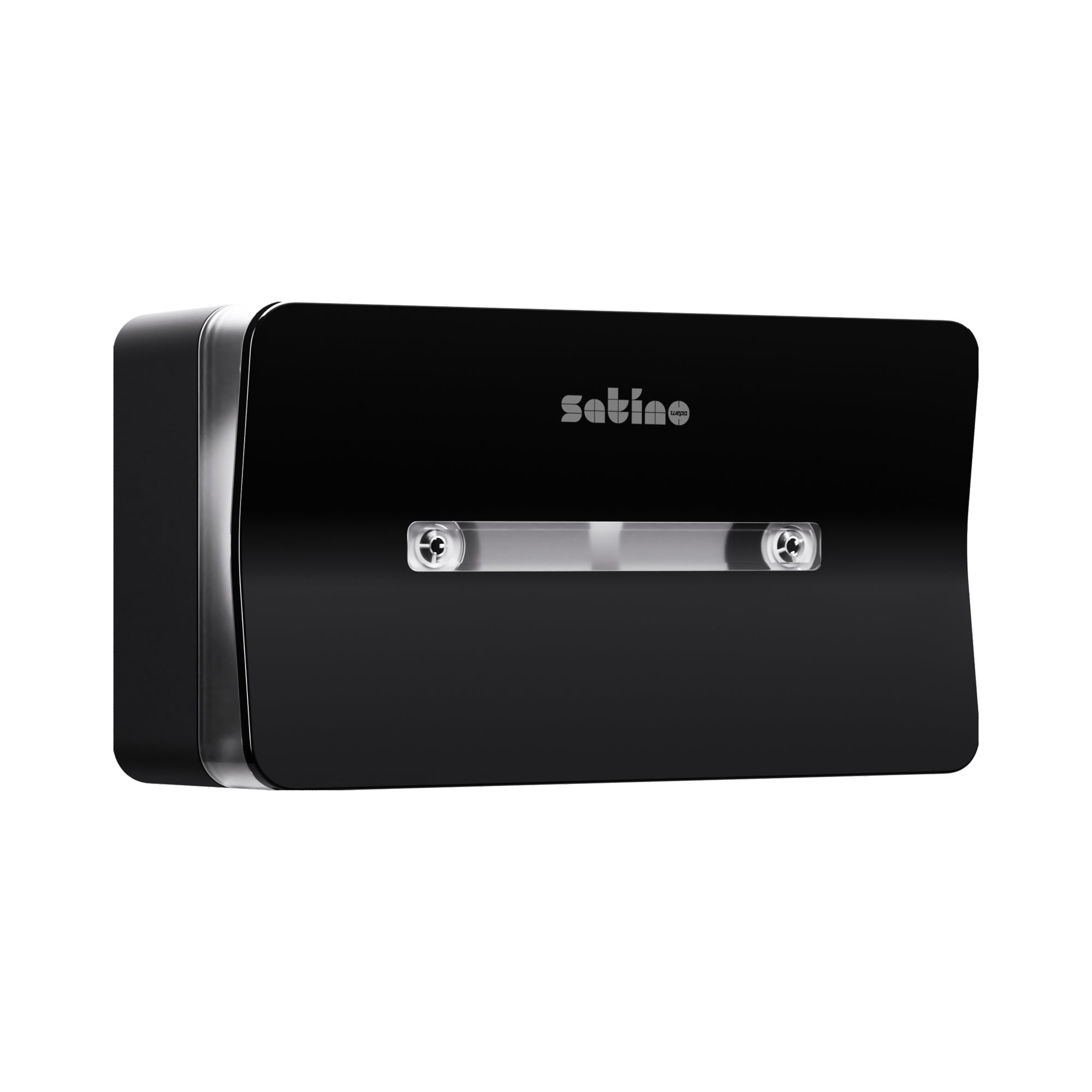 Satino by WEPA Toilettenpapierspender Jumbo Doppel Centerfeed schwarz - Wiepa Bürofachpartner