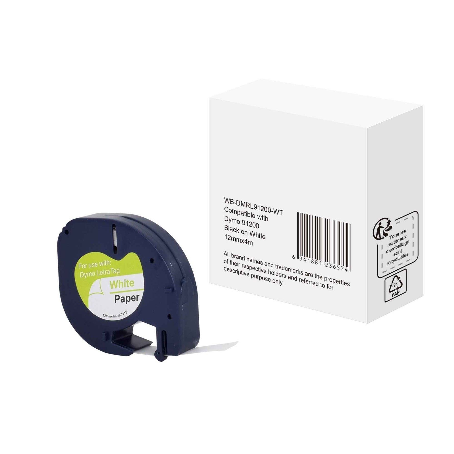 Schriftbandkassette Kompatibel mit DYMO S0721510