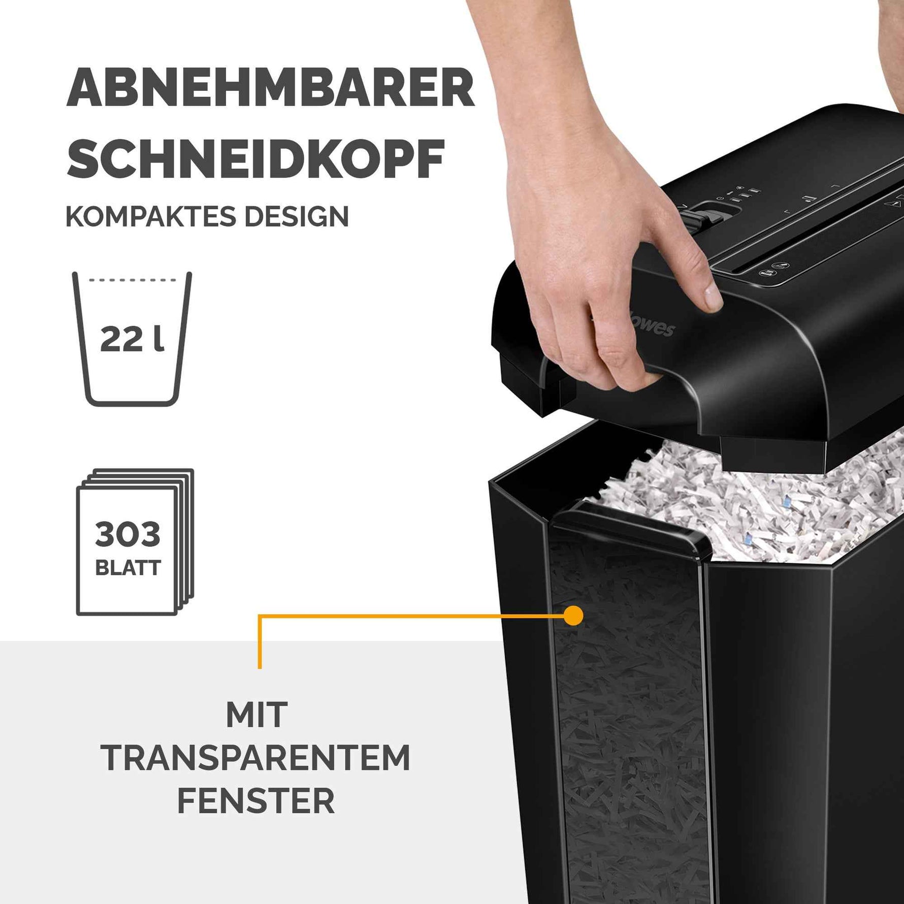 Fellowes® Aktenvernichter Powershred® LX65