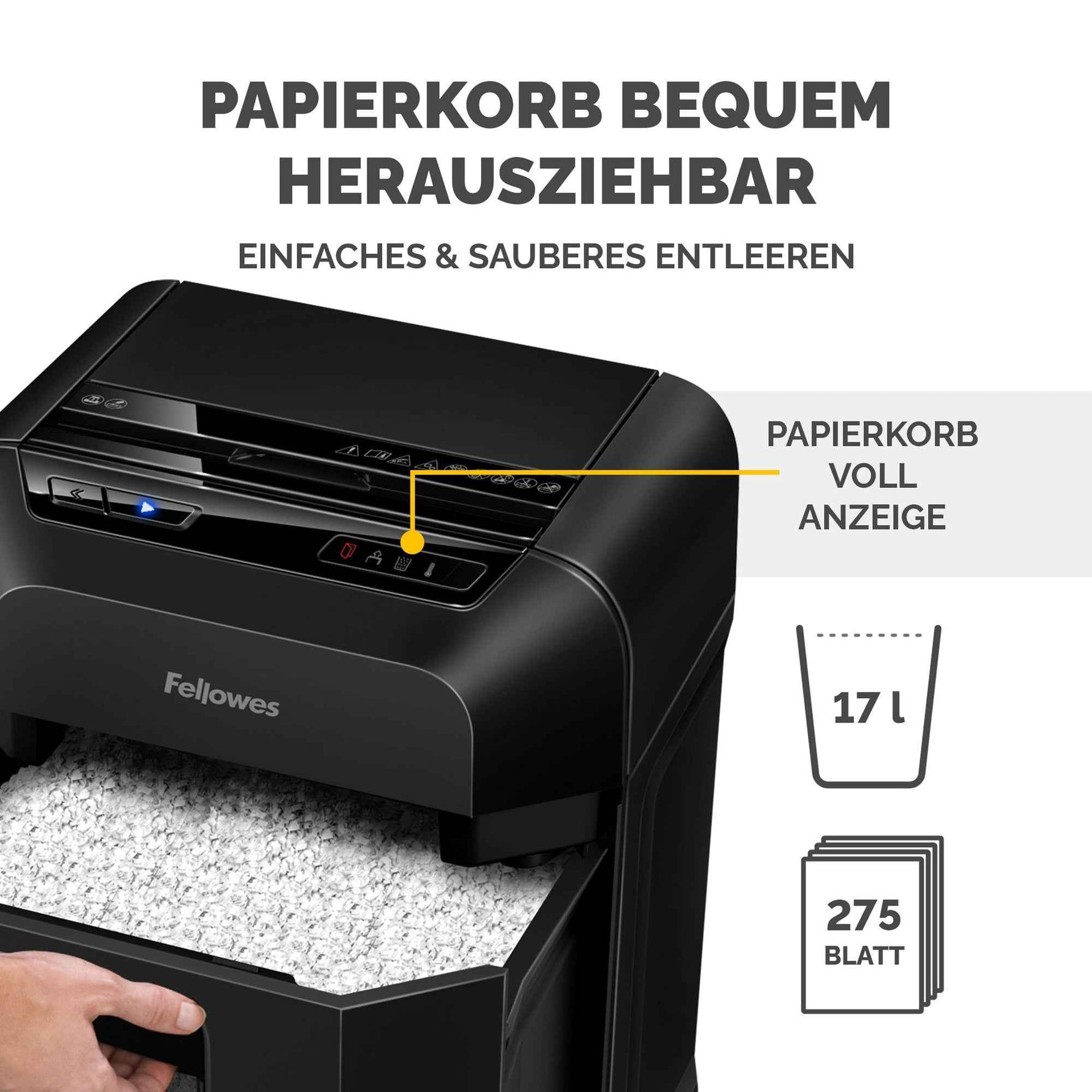 Fellowes® Aktenvernichter AutoMax™ 80M