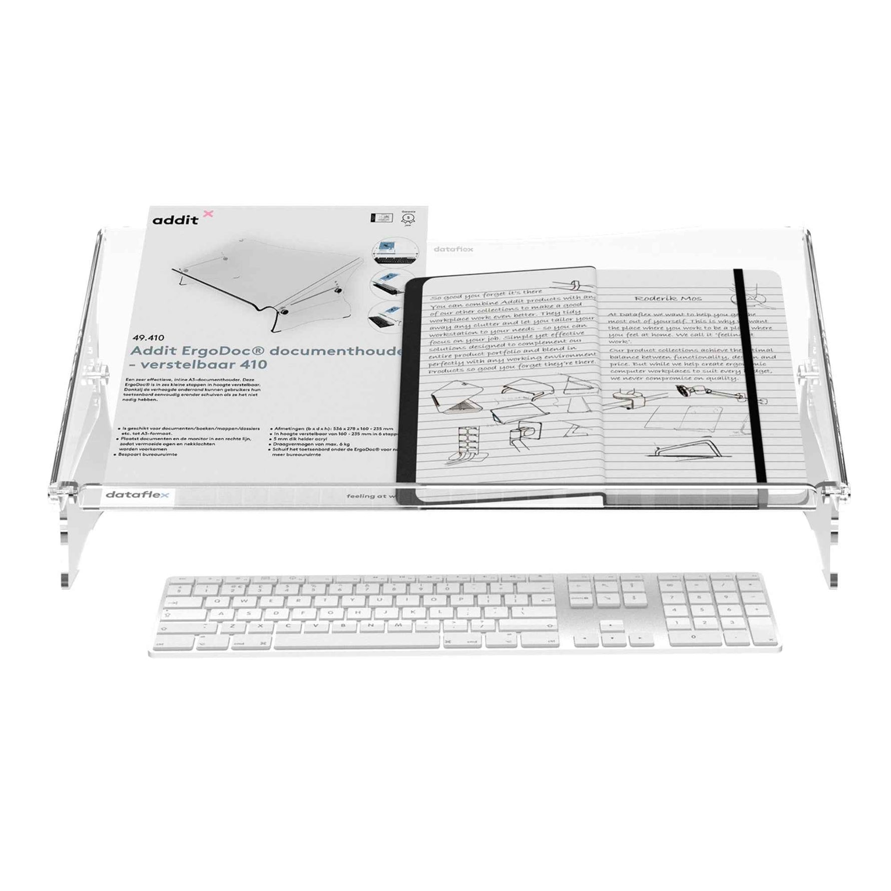 Dataflex Konzepthalter Addit ErgoDoc® 53,6 x 23,5 x 27,8 cm (B x H x T)