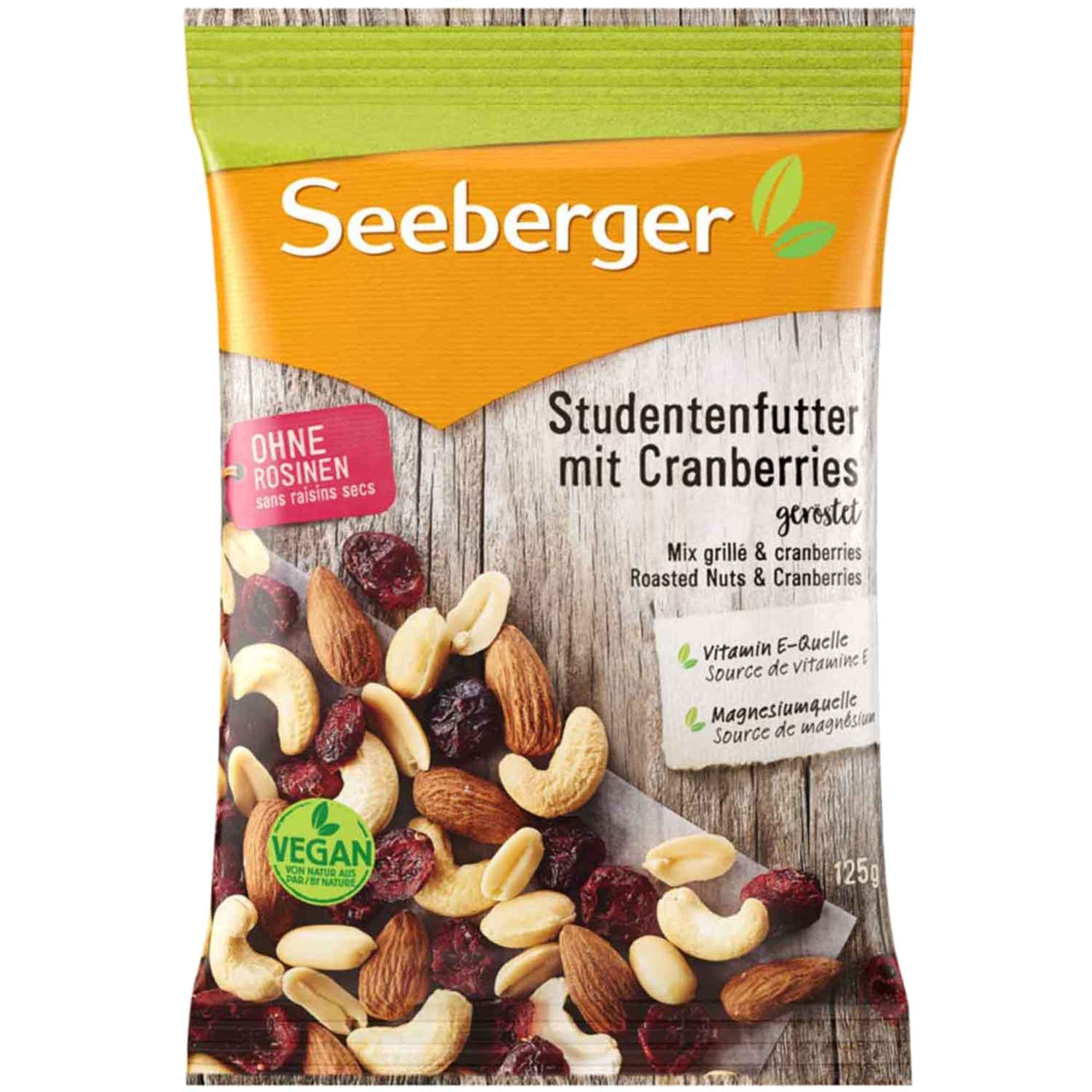 SEEBERGER Studentenfutter Cranberry