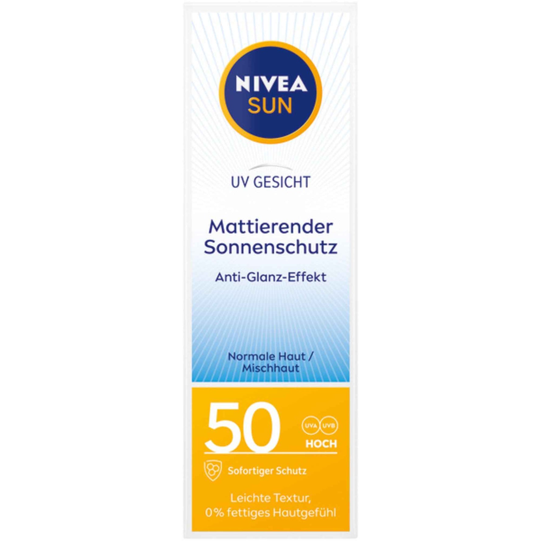 NIVEA SUN Sonnenschutzmittel UV Gesicht Mattierend