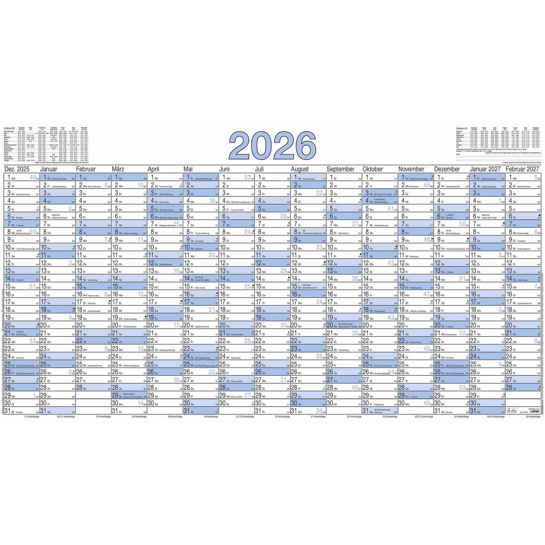 ZETTLER Plakatkalender 2026