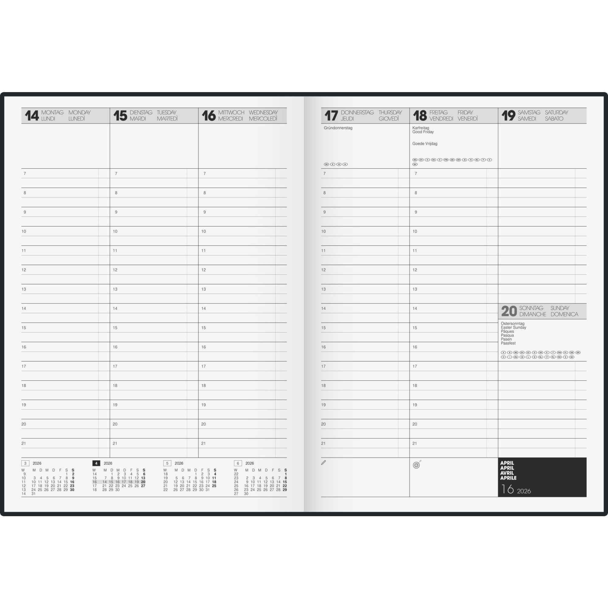 BRUNNEN Buchkalender 781 2026