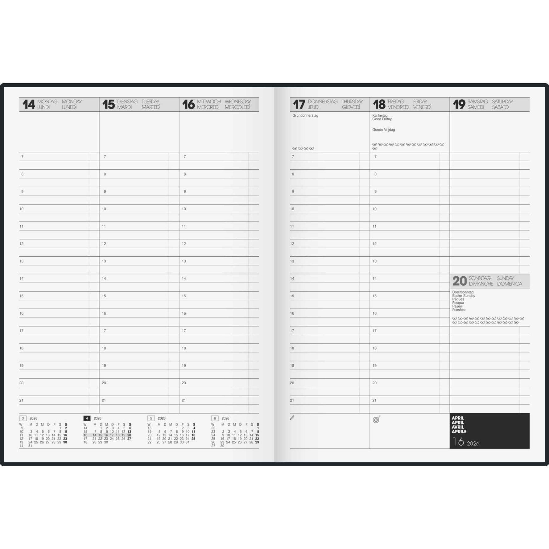 BRUNNEN Buchkalender 781 2026
